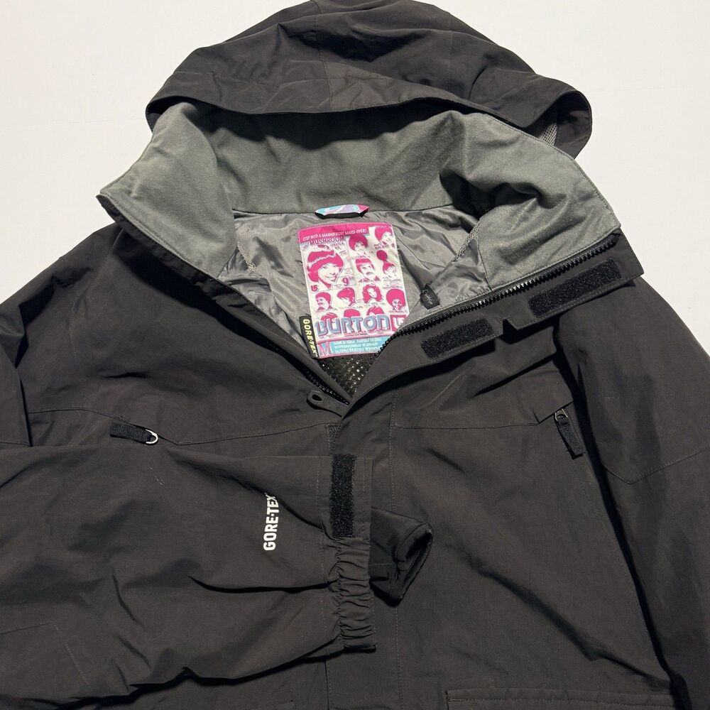 Burton GORE-TEX Snowboard Ski Jacket Women's Medium Black Mushroom Stretch